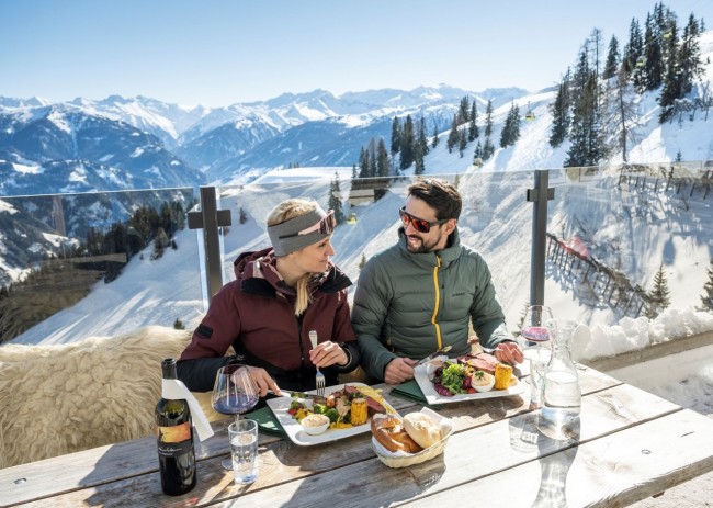 Sonnenuntergang im Skigebiet © Großarltal Tourismus